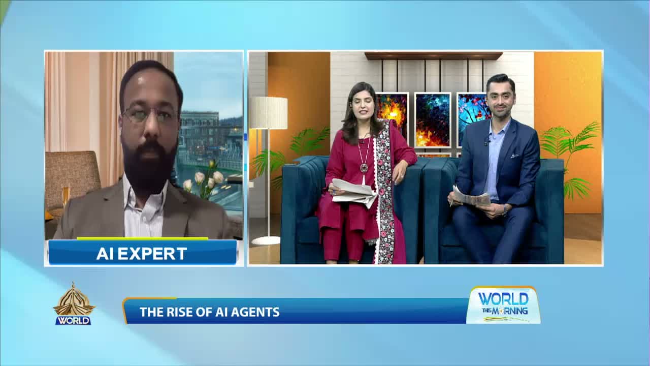 Ahmed Abdullah during his PTV World national television interview