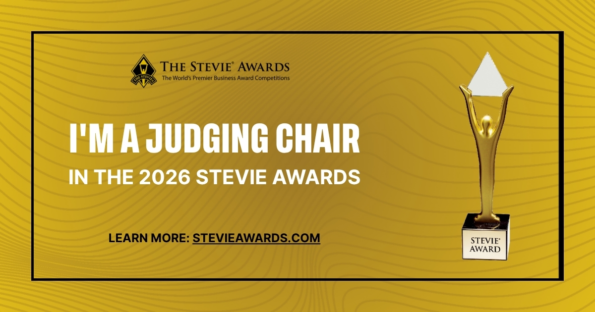 Ahmed Abdullah — Stevie Awards 2026 Judging Chair certificate